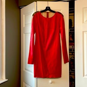 Bcbgmaxazria jillea faux leather dress